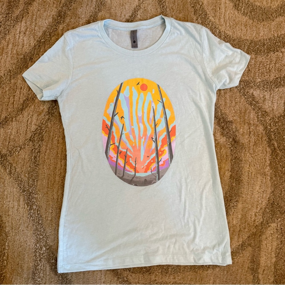 Phish Graphic Print Light Blue T-Shirt